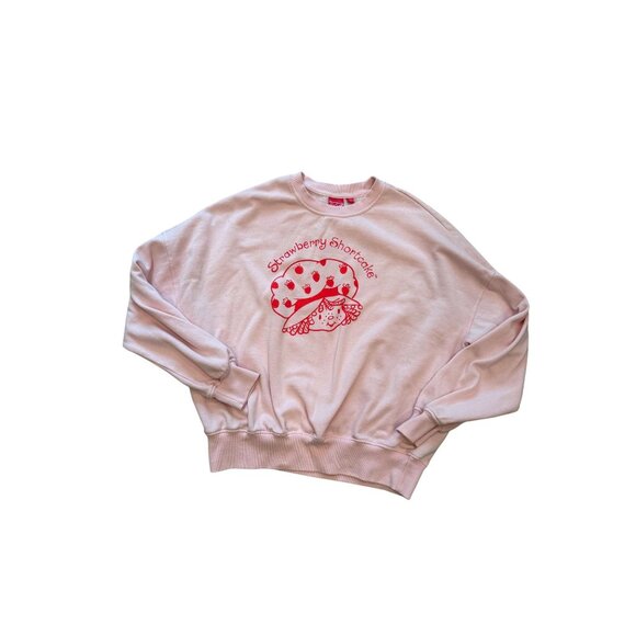 Strawberry Shortcake Womens Sweatshirt Size S Pink Crewneck Nostalgia - Picture 2 of 8